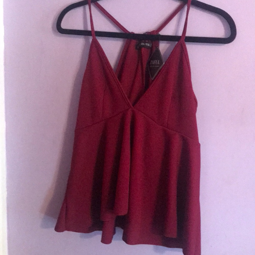 Zaful red tank top